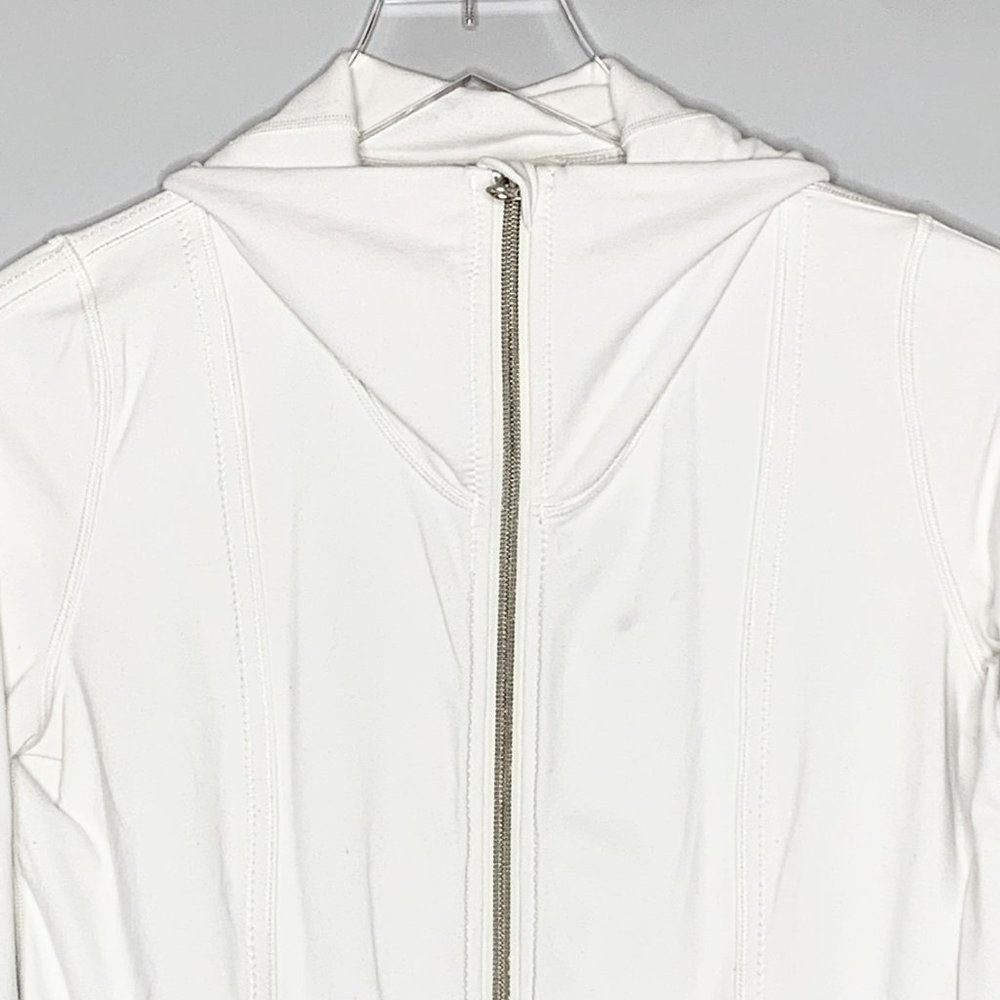 Lululemon Full Zip Long Sleeve Jacket Sz 4 Off White - Picture 4 of 11